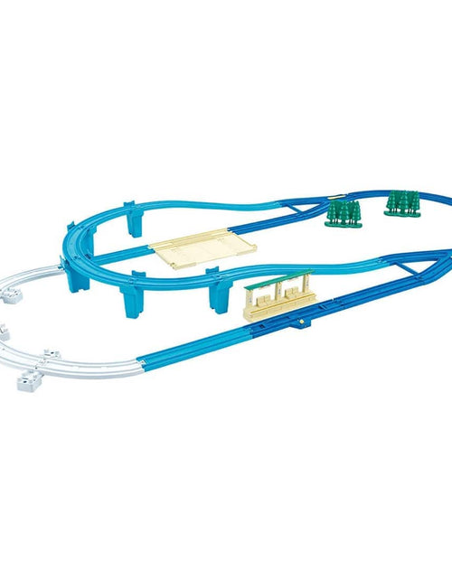 Load image into Gallery viewer, Takara Tomy Plarail Scenic Color Rail Kit - Sea and Railroad Rail Kit
