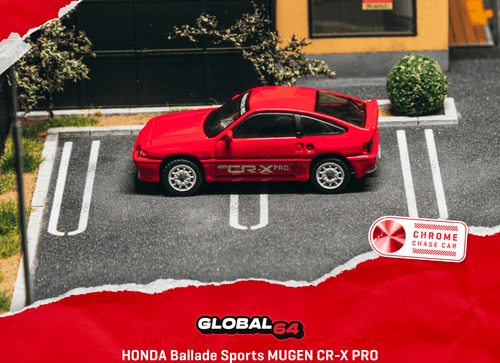 Load image into Gallery viewer, (Pre-order) Tarmac Works 1/64 HONDA Ballade Sports MUGEN CR-X PRO Red Diecast
