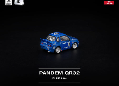 Load image into Gallery viewer, (Pre-order) POPRACE 1/64 - PANDEM QR32 Blue Diecast Model Car

