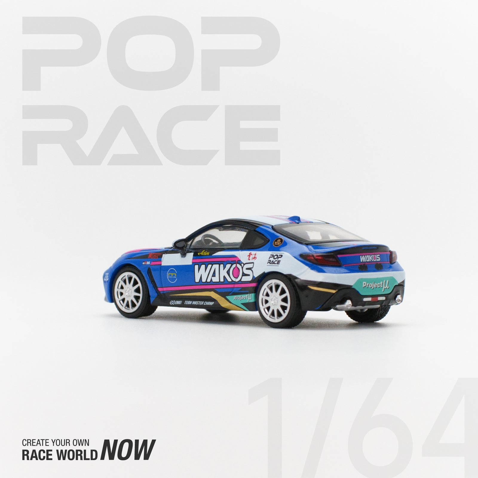 POPRACE 1/64 TMC WAKOS GR 86 MACAU GP 2023 Diecast Model Car