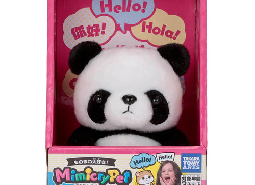 Load image into Gallery viewer, Takara Tomy Arts Mimicry Pet Panda Talking Animal Stuffed Toy
