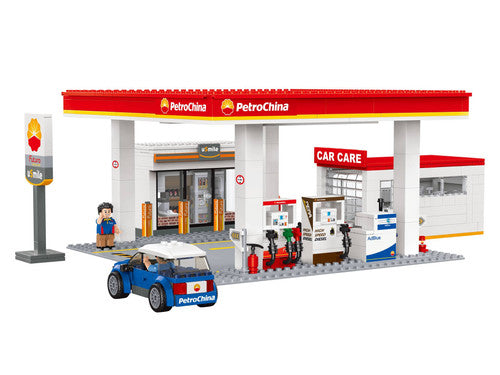 Royal Toys City Story RTS8 China Petroleum Gas Station Building Block 538pc