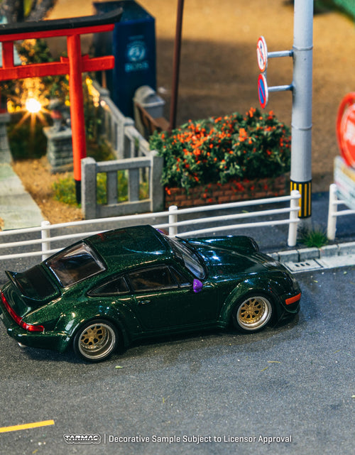 Load image into Gallery viewer, Tarmac Works 1/64 RWB 964 Green Diecast Model Car
