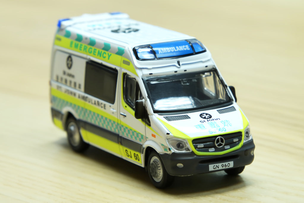 Tiny City 1/76 #166 Mercedes-Benz Sprinter St.John Ambulance (SJ60) Model Car
