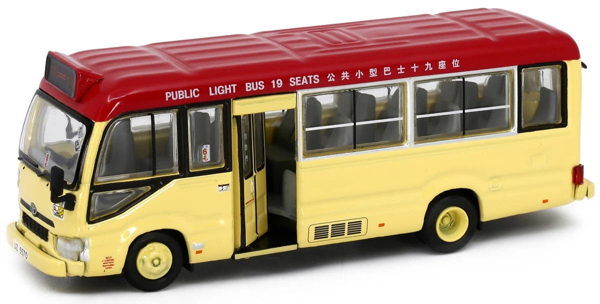 Tiny City 183 Die-cast Model Car - Toyota Coaster (B70) Red Minibus Diecast Car