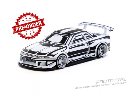 (Pre-order) Tarmac Works 1/64  Nissan Skyline (R32) Widebody Diecast Model Car