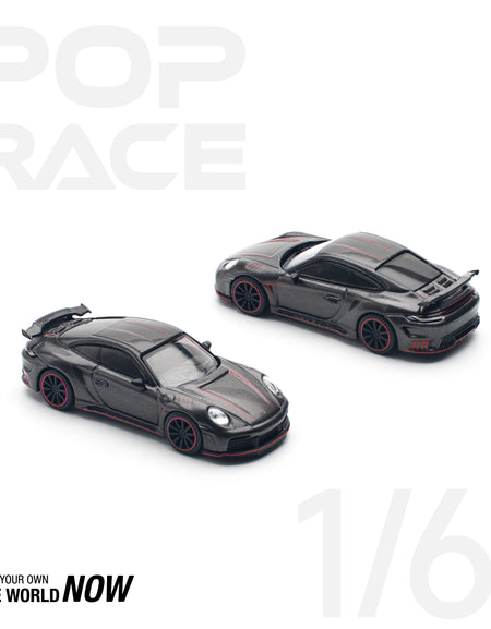 POPRACE 1/64 992 STINGER GTR CARBON EDITION - REDLINE Model Car