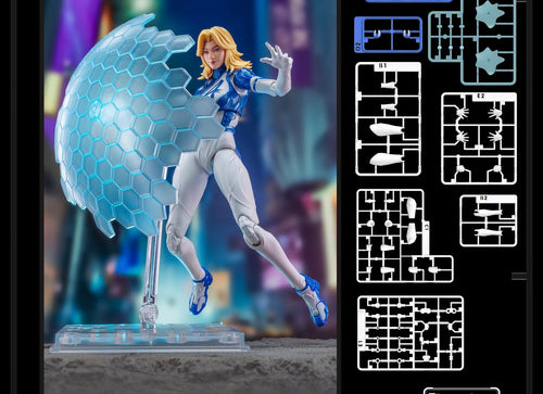 Load image into Gallery viewer, Blokees Marvel Rivals Champion Class Invisible Woman Model Kits Action Figure
