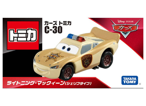 Load image into Gallery viewer, Tomica Takara Tomy Disney PIXAR CARS C-30 Lightning McQueen (Sheriff Type)
