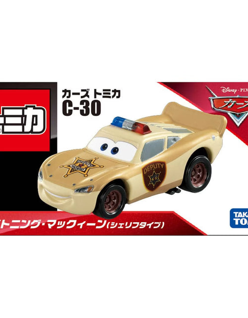 Load image into Gallery viewer, Tomica Takara Tomy Disney PIXAR CARS C-30 Lightning McQueen (Sheriff Type)
