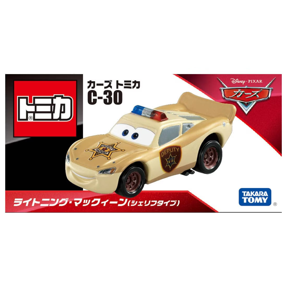 Tomica Takara Tomy Disney PIXAR CARS C-30 Lightning McQueen (Sheriff Type)
