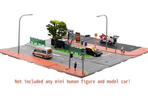 Load image into Gallery viewer, TINY City scale 1:64 Street Diorama Painted Model - S2 Singapore Road Set
