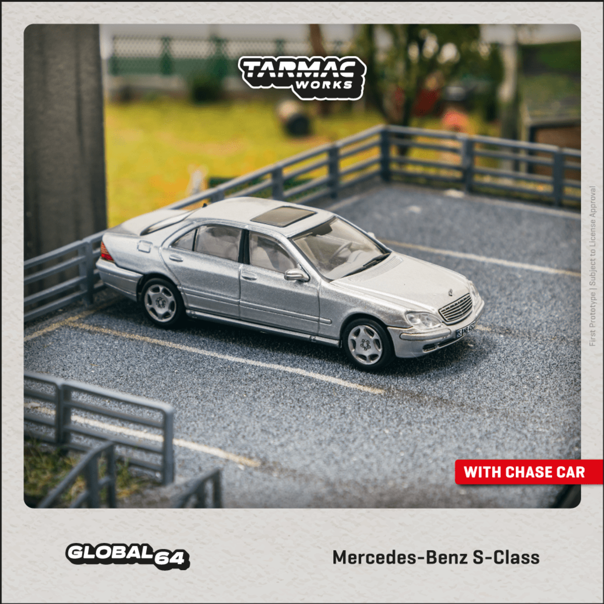 Tarmac Works 1/64 Mercedes-Benz S-Class Brilliant Silver Metallic