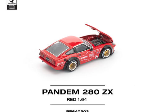 Load image into Gallery viewer, (Pre-order) POPRACE 1/64 PANDEM 280ZX RED (NEW TOOLING) Diecast Model Car
