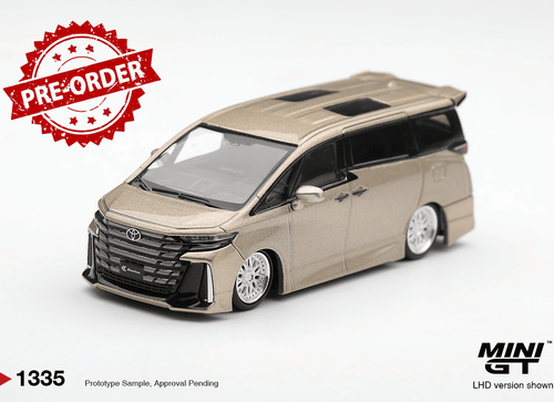 Load image into Gallery viewer, (Pre-order) Mini GT 1/64 #1335 Toyota Vellfire 40 KUHL Gold Metallic RHD Diecast
