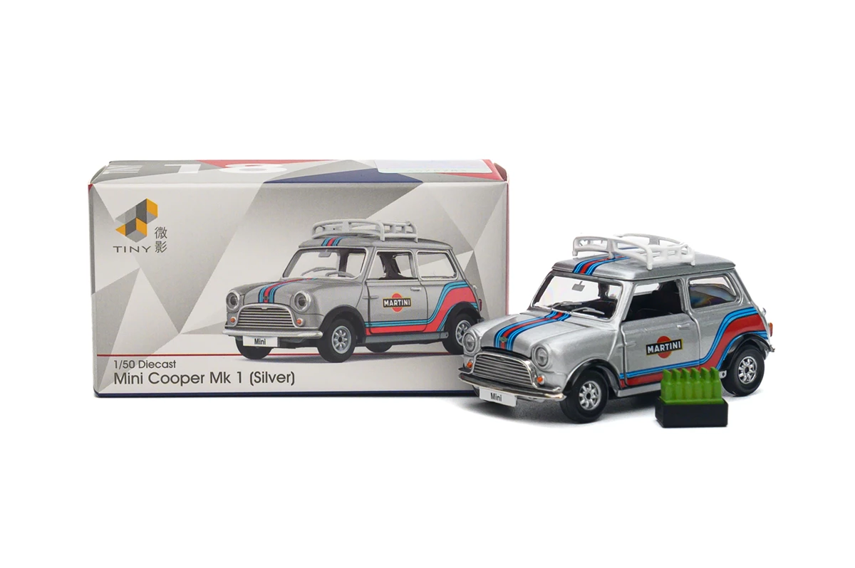 Tiny City Die-cast model Car - Mini Cooper Mk 1 (Silver)