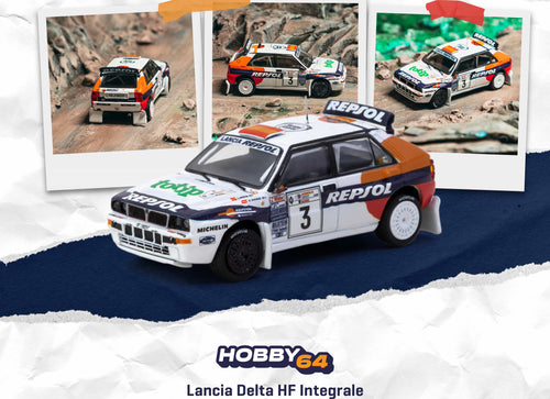 Load image into Gallery viewer, (Pre-order) Tarmac Works 1/64 Lancia Delta HF Integrale Acropolis Rally 1993
