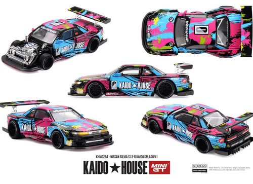 Load image into Gallery viewer, (Pre-order) Kaido House x Mini GT #284 Nissan Silvia S13-R Kaido Splash V1
