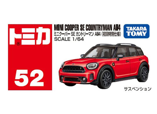 Load image into Gallery viewer, Takara Tomy Tomica 1/64 No. 52 Mini Cooper SE Countryman All4 (First Edition)
