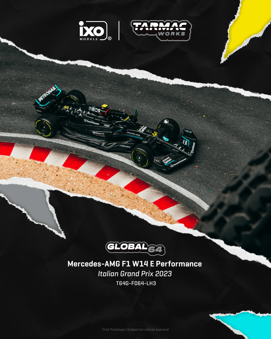 (Pre-order) Tarmac Works Mercedes-AMG F1 W14 E Performance Italian GrandPrix 2023