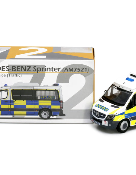 Tiny City 172 Die-cast Model Car - Mercedes-Benz Sprinter Police Traffic(AM7521)