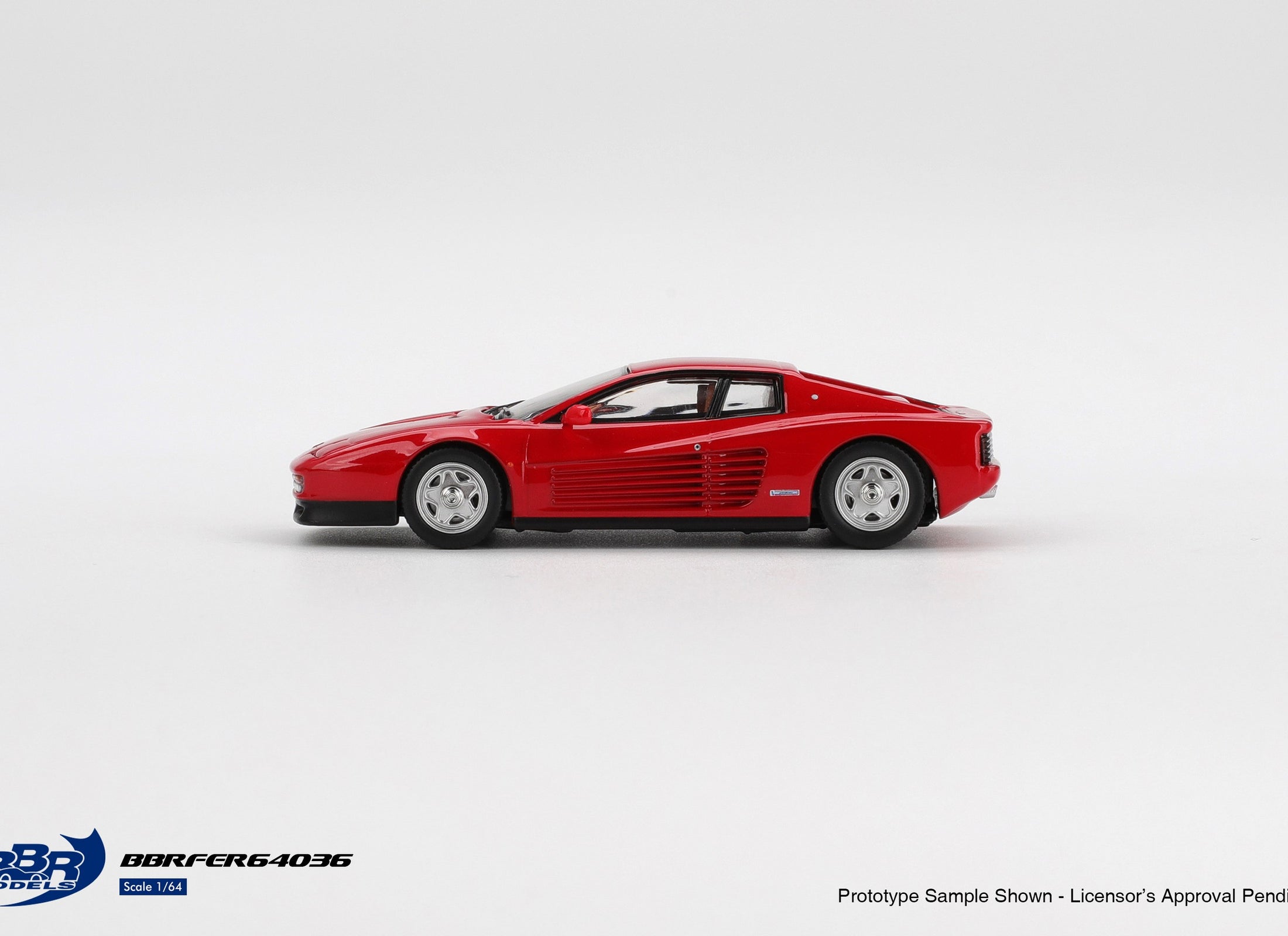 (Pre-order) BBR 1/64 1987 Ferrari Testarossa Rosso Corsa Model Car #BBRFER64036