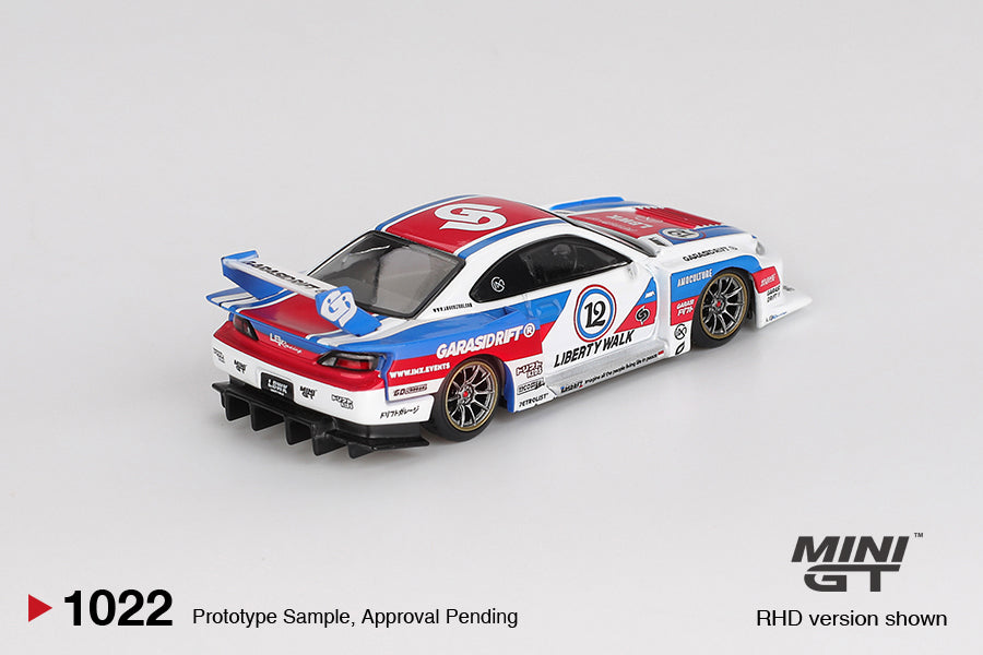 Mini GT 1/64 1022 Nissan LB-Super Silhouette S15 SILVIA GARASIDRIFT x LBW