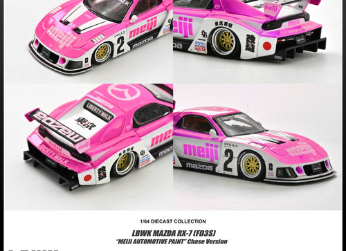 Load image into Gallery viewer, (Pre-order) INNO64 - 1/64 MAZDA RX7 (FD3S) LB-SUPER SILHOUETTE "MEIJI"
