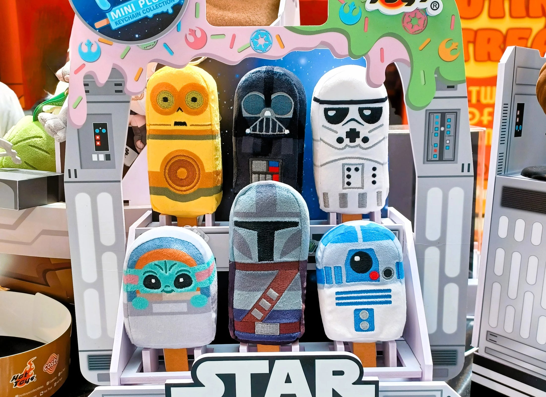 Hot Toys Star Wars Ice Pop Mini Plush Keychain Collection Fullset of 6/Box of 12
