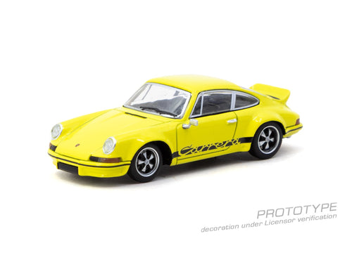 Load image into Gallery viewer, (Pre-order) Tarmac Works 1/64 Porsche 911 Carrera RS 2.7 Lightweight Yellow
