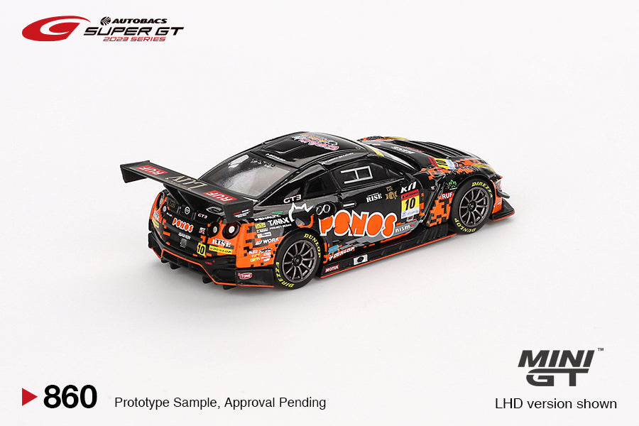 Mini GT #860 Nissan GT-R NISMO GT3  #10 "PONOS GAINER GT-R" GAINER