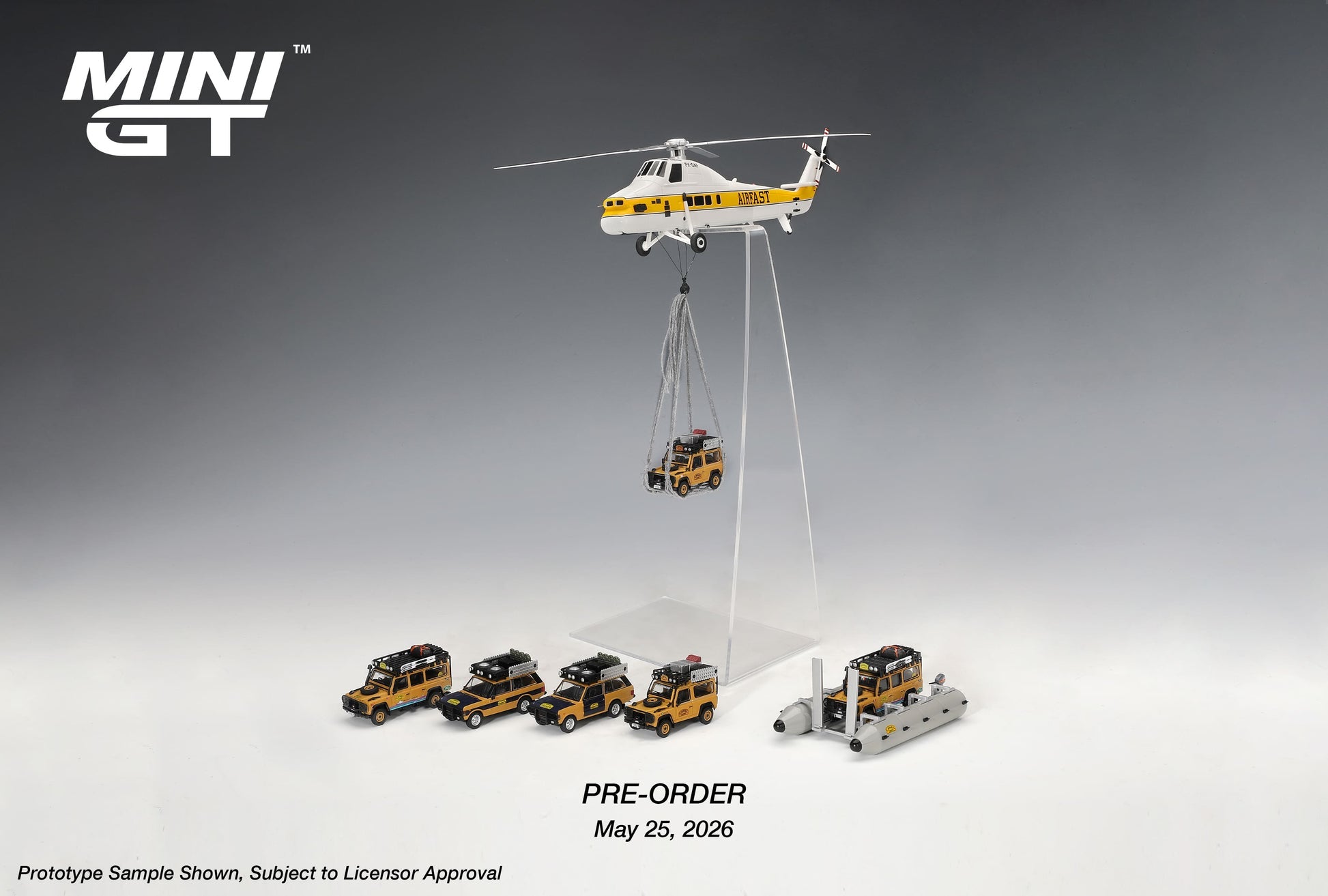 (Pre-order) Mini GT #1311 Range Rover 1981 Camel Trophy N.Sudmann & F.Hofmann