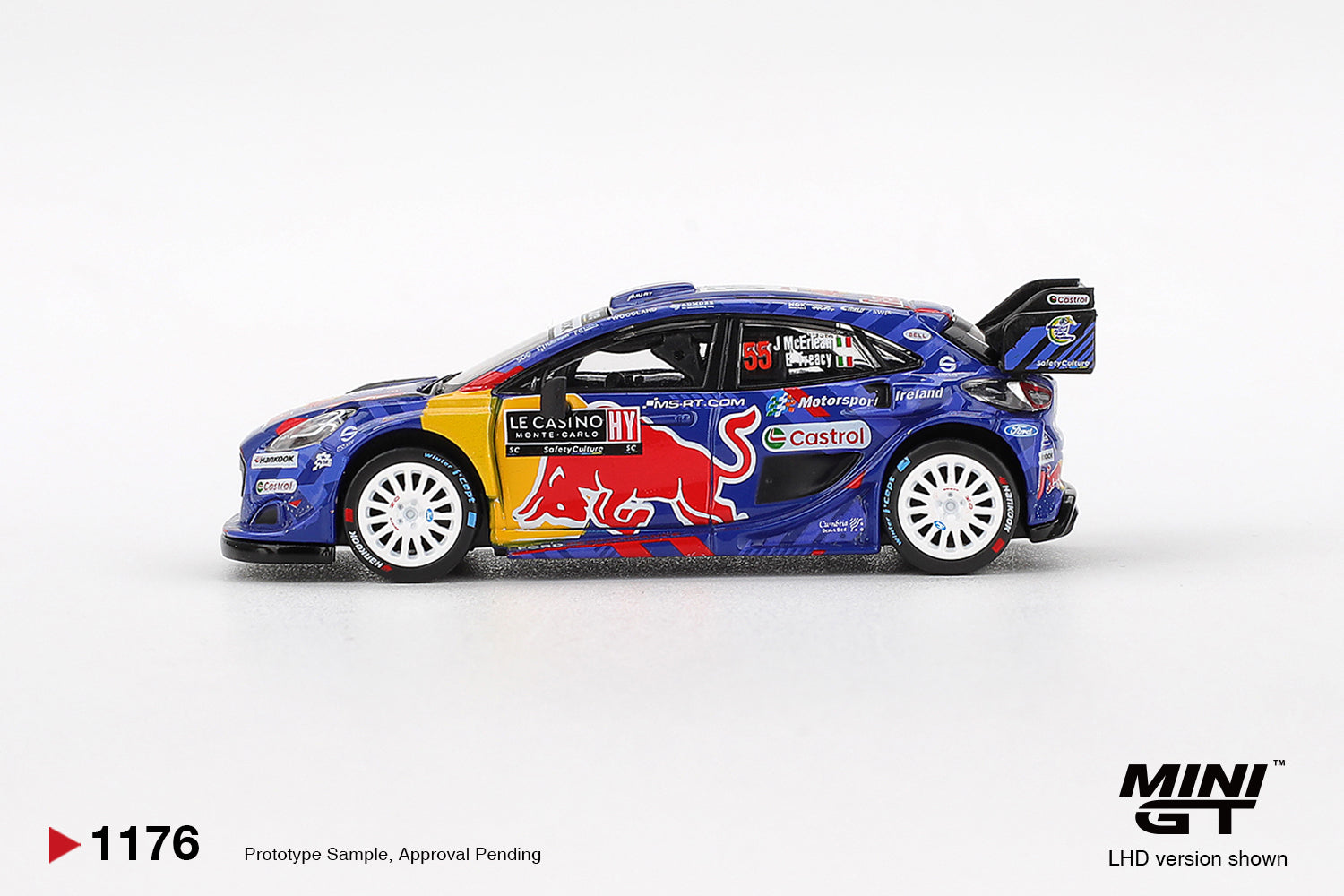 (Pre-order) MINI GT #1176 Ford Puma Rally1 #55 M-Sport Ford WRT 2025 Monte-Carlo
