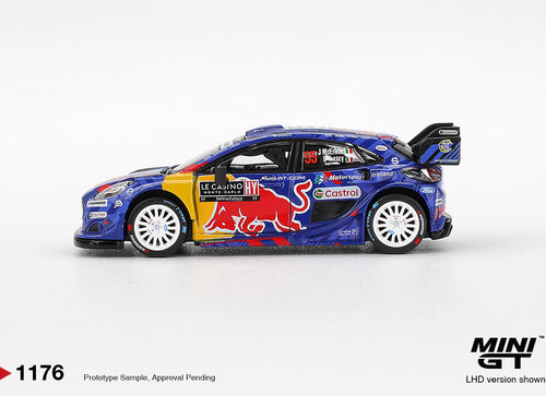 Load image into Gallery viewer, (Pre-order) MINI GT #1176 Ford Puma Rally1 #55 M-Sport Ford WRT 2025 Monte-Carlo
