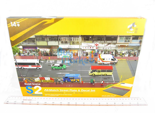 Load image into Gallery viewer, TINY Hong Kong City 1/43 S2 Road Scene All-Match Street Plate &amp; Decal Set
