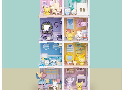 Load image into Gallery viewer, Takara Tomy Pokemon PokePiece House hobby Room Pichu &amp; Pikachu Set
