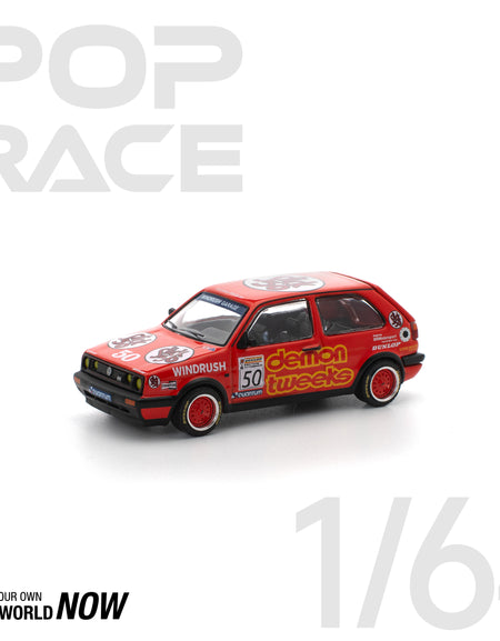 POPRACE 1/64 GOLF GTI MkII - TEAM DEMON TWEEKS BTCC 1988 Model Car