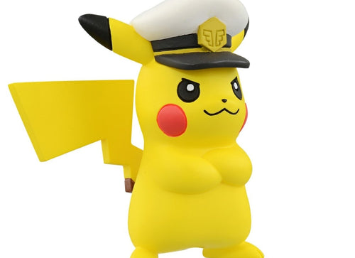 Load image into Gallery viewer, Takara Tomy Pokemon Moncolle - MS-12 Captain Pikachu Mini Figure Color Box
