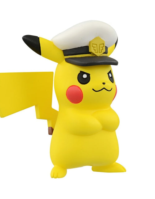 Load image into Gallery viewer, Takara Tomy Pokemon Moncolle - MS-12 Captain Pikachu Mini Figure Color Box
