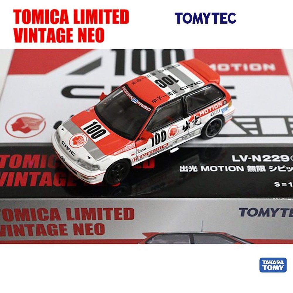 Takara Tomy Tomytec Diecast Model Car TLV-N229a Idemitsu Motion Mugen Civic