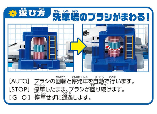 Load image into Gallery viewer, Takara Tomy Plarail Train Accessory J-33 Action Town Guru Guru Rotation Car Wash
