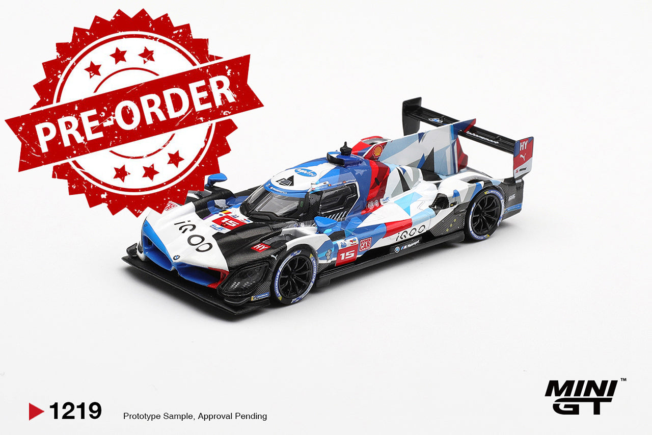 (Pre-order) MINI GT #1219 BMW M Hybrid V8 Hypercar #15 M TEAM WRT 2024 Le Mans