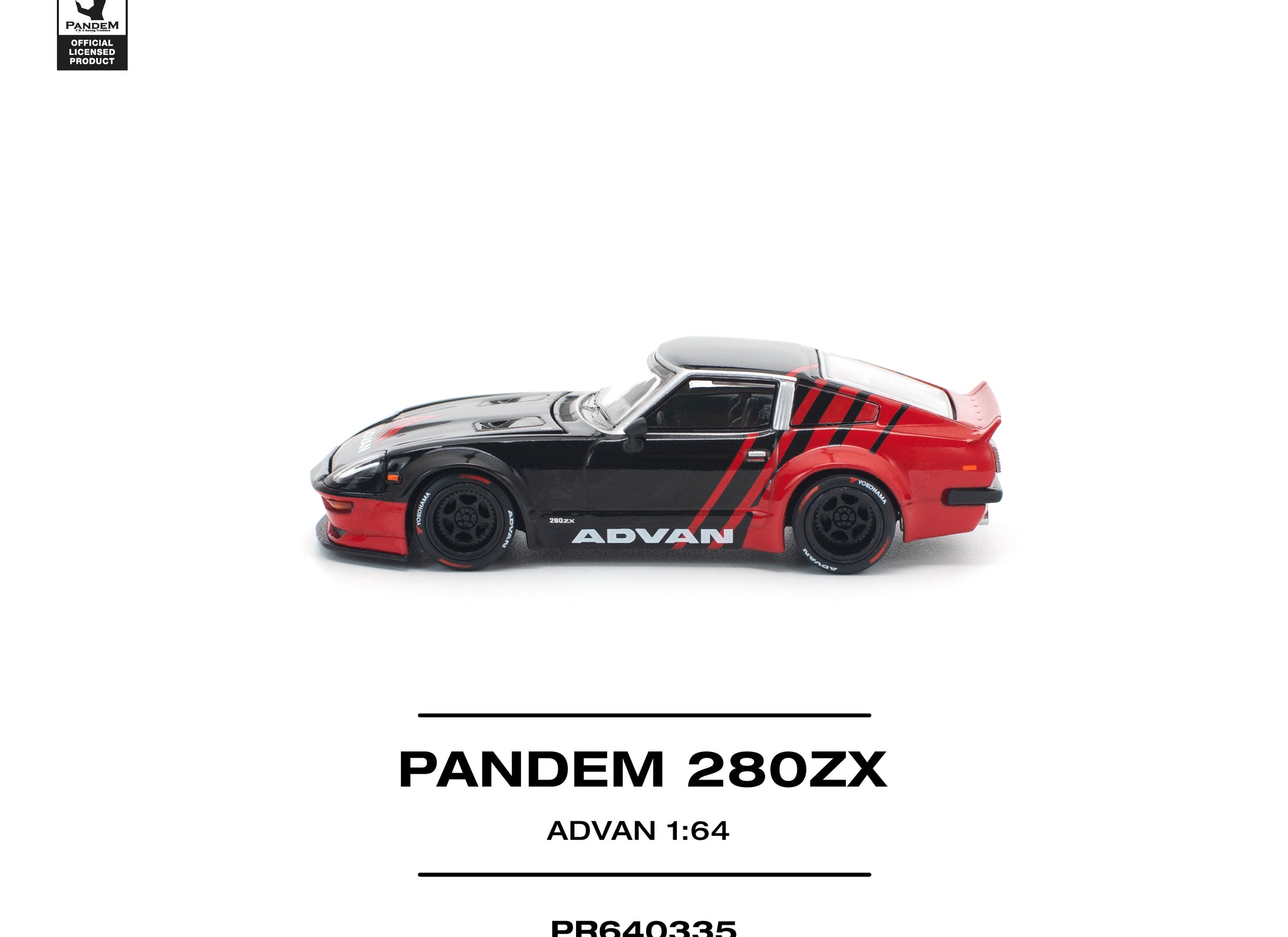 (Pre-order) POPRACE 1/64 PANDEM 280ZX ADVAN Diecast Model Car