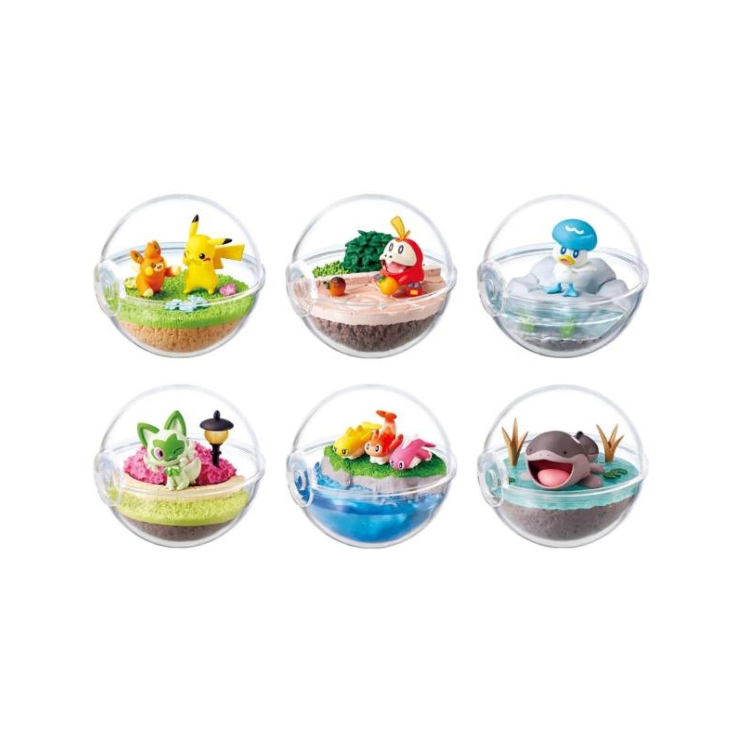 Re-ment Pokemon Terrarium Collection EX Exploring Paldea 6pcs Complete Box