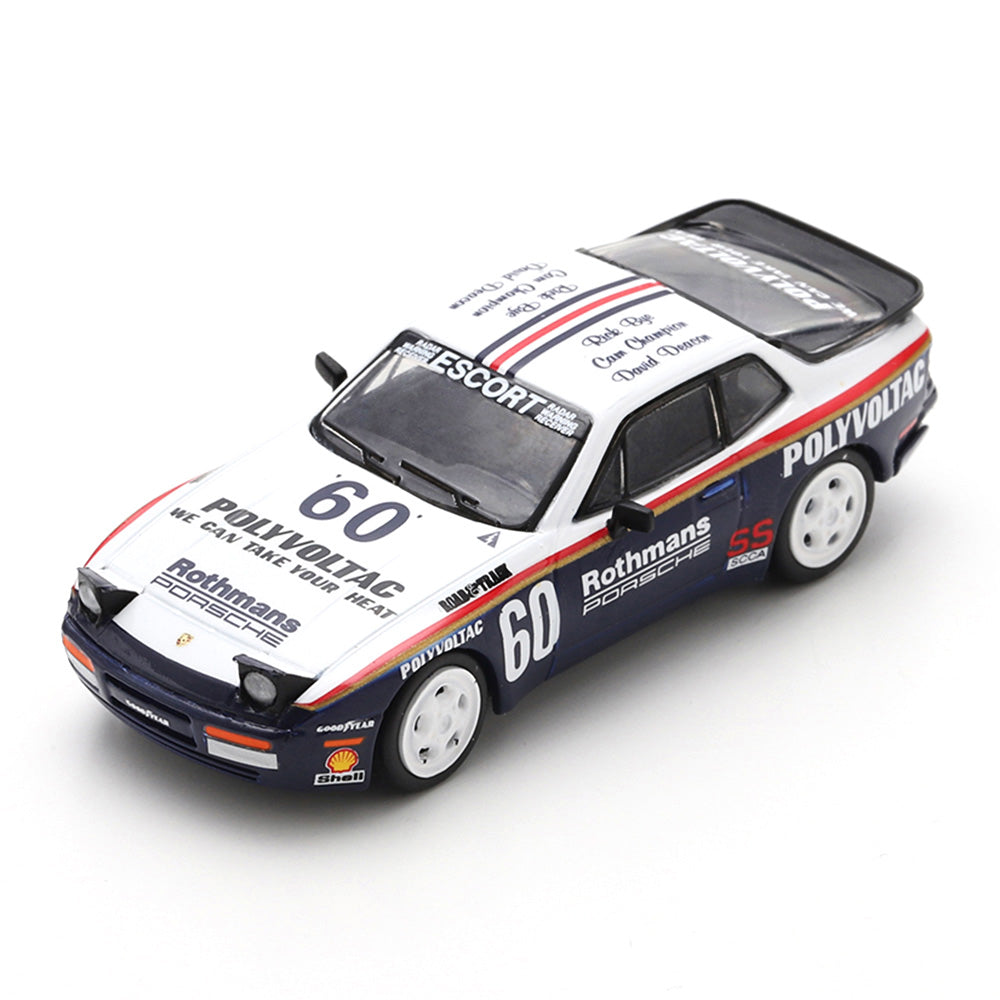 Spark 1/64 Porsche 944 TURBO CUP 1987 #60 Upright Headlights TINY ver