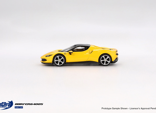 Load image into Gallery viewer, BBR 1/64 Ferrari 296 GTB Giallo Modena Diecast Model Car
