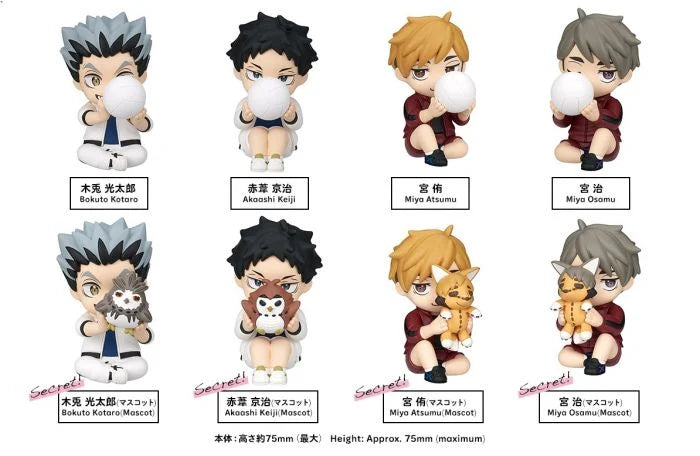 Takara Tomy Arts PERIHAPI! Hide & Seek Haikyu!! Fukurodani Gakuen Full Set 8pc