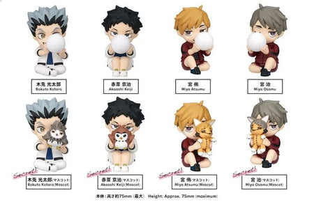 Takara Tomy Arts PERIHAPI! Hide & Seek Haikyu!! Fukurodani Gakuen Full Set 8pc