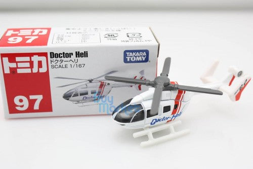 Load image into Gallery viewer, Tomica Takara Tomy #97 Doctor Medical Heli Diecast Toy car helicopter scale1/167
