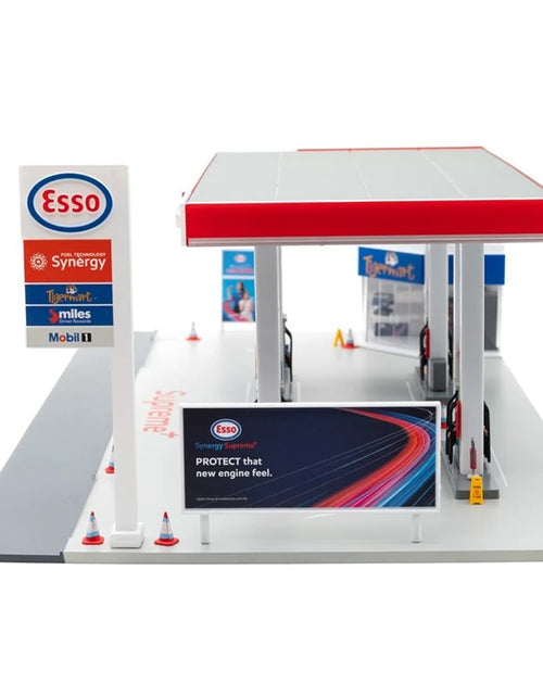 Load image into Gallery viewer, Tiny City Hong Kong Bd30 1/64 ESSO Gas Station Petrol Model Diorama
